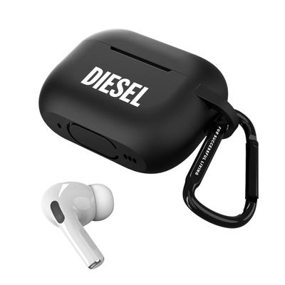 DIESEL AirPods Pro 2 Pro Stylish Silicone Cover with Brand Logo AirPods Pro Generation Case/AirPods Case, (Diesel 1st/2nd Case, Black)