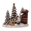 Boy Posting Letters with Tree Scene Ornament