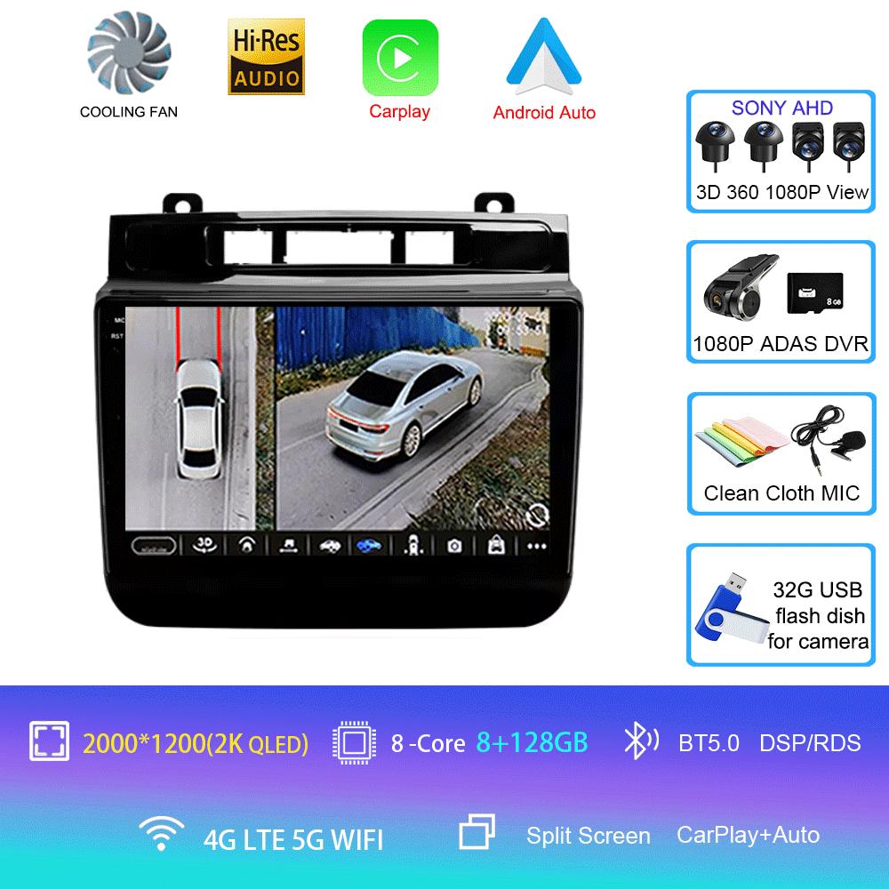Android 14 For Volkswagen Touareg FL NF 2010 - 2018 Car Radio Multimedia Video Player Navigation stereo GPS No 2din 2 din dvd
