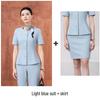 Elegant Seven-Sleeve Slim-Fit Women's Top, Summer Workwear/Professional Suit Style