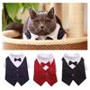 Handsome Cat Dog Party Suit Clothing Solid Fashion Pet Jacket for Cats Small Dogs Wedding Birthday Partying Clothes Costume