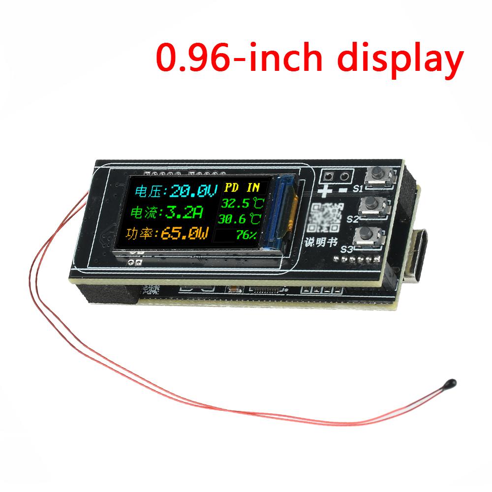 PD 140W Schnelllade-Modul 0,96 Zoll TFT IP2366 Buck-Boost 2-6S Li-ion Lade-/Entladeplatine Powerbank-Hauptplatine DIY-Kit