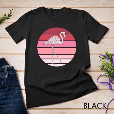 Retro Zoo Bird Flamingo Unisex T-shirt