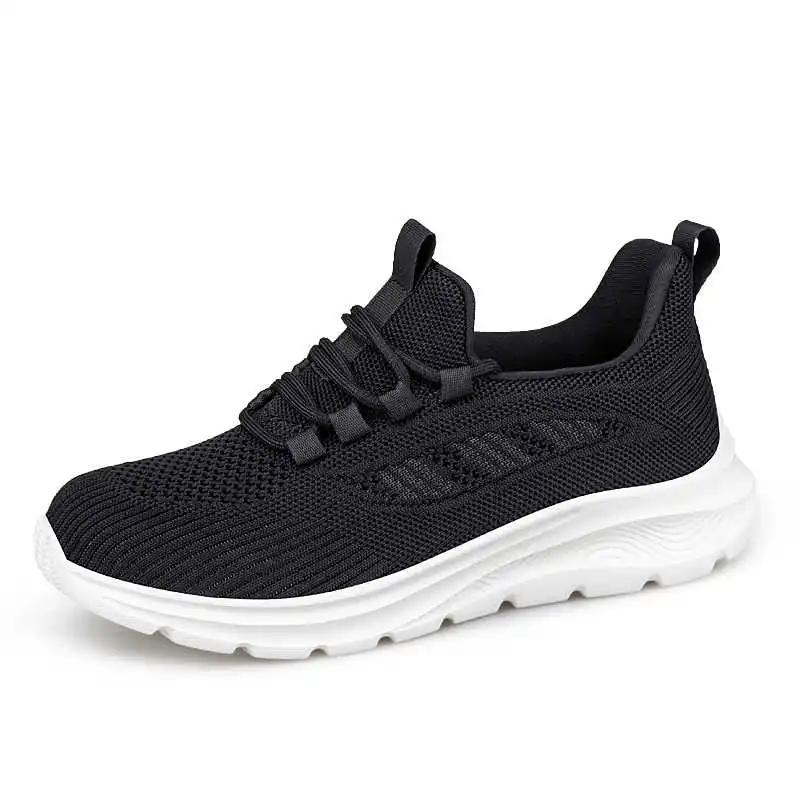 Fashion Without Heels Perforated Shoes Women Plus Size 45 46 Woven Sneakers Size 46 Luxury Sport Seasonal Teniss Best Selling