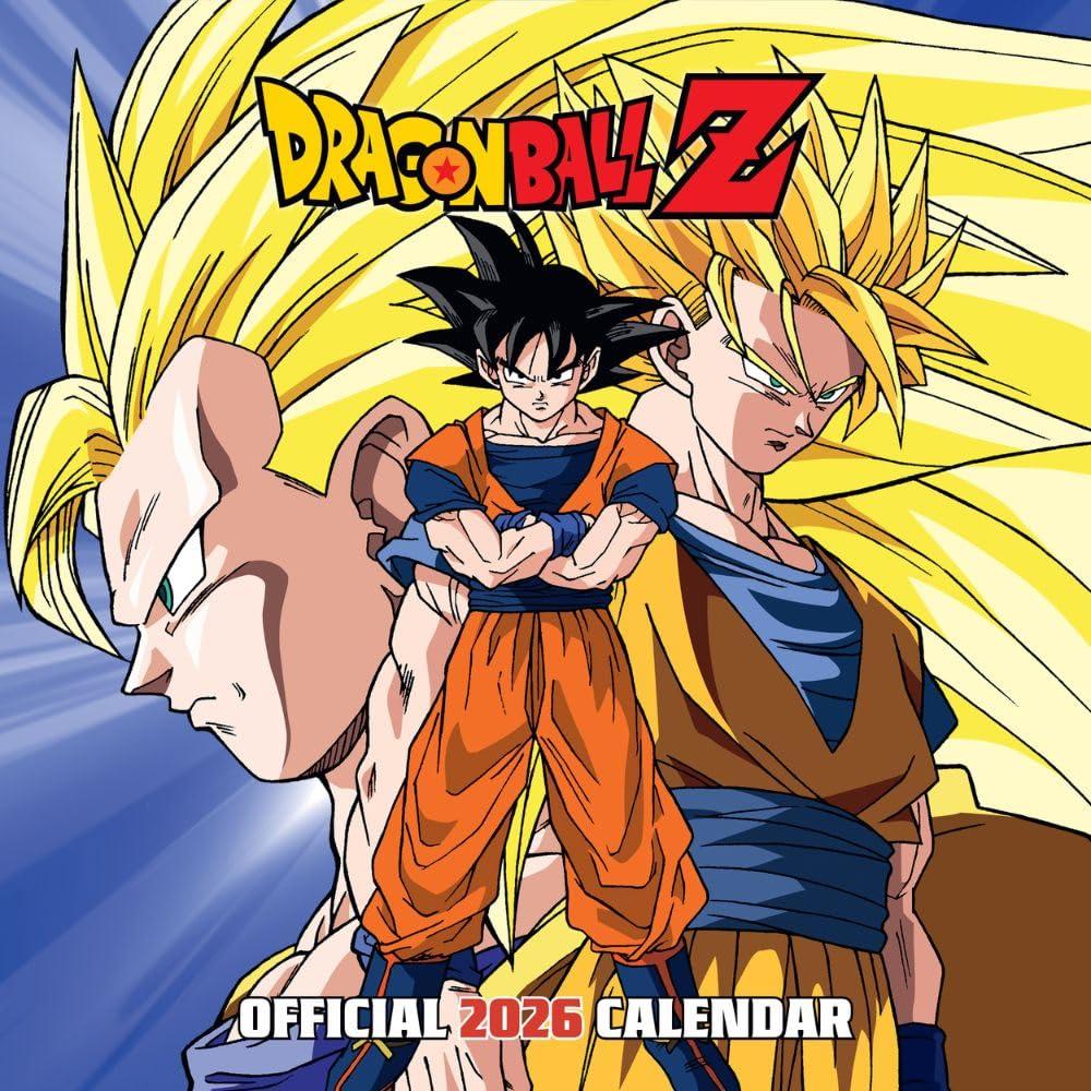 Dragon Ball Z 2026 Square Wall Calendar