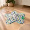 StarShaped Play Activity Mat Toy Interactive Rotating Feather Chaser Cat Automatic for Cats,