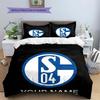 FC Schalke 04 Custom Name Pattern Bedding,Quilt Set Quilt Cover Pillowcase Home Birthday Gift(1 * duvet cover + 2 * pillowcase, without core)