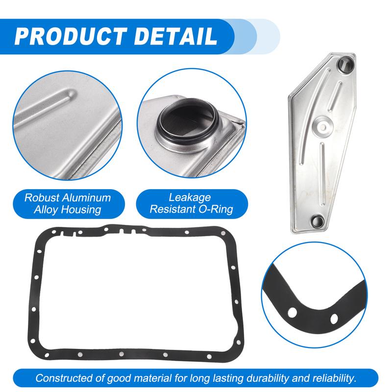 UXCELL Kit de Filtro de Transmisión Automática A4LD A4LD-E Filtro Enfriador de Aceite CVT Kit de Juntas de Cárter de Aceite Apto para Ford Bronco 1986-1988