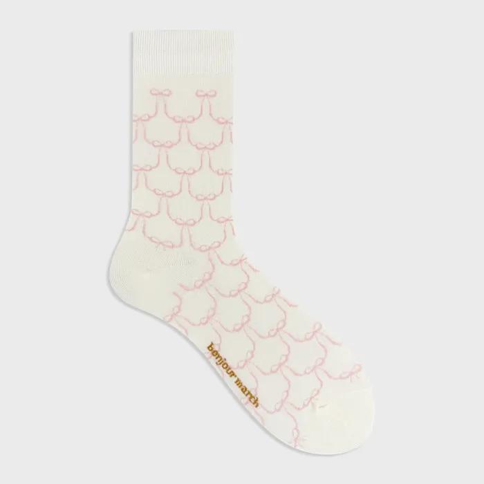 2025 FW_Ribbon lace socks_pink