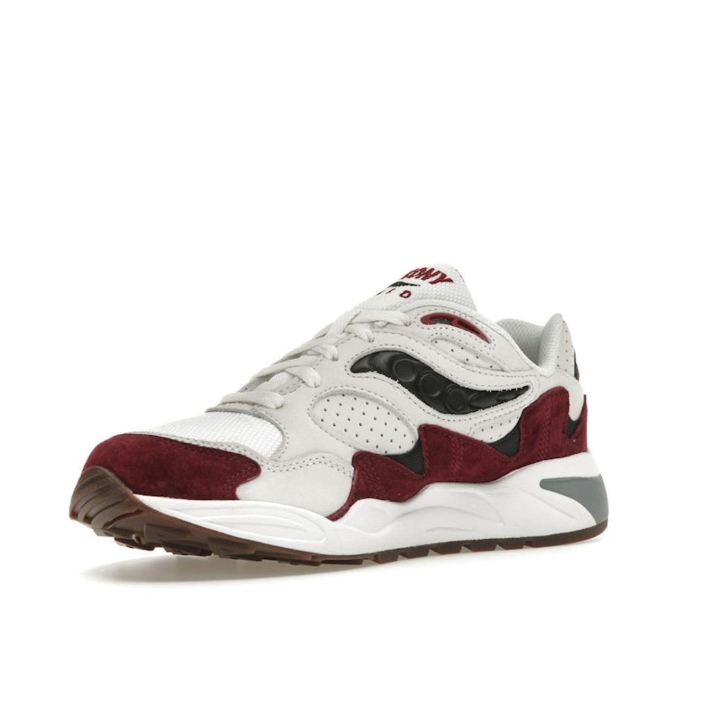 SAUCONY Grid Shadow 2 White Red Unisex Sneakers S70773-2