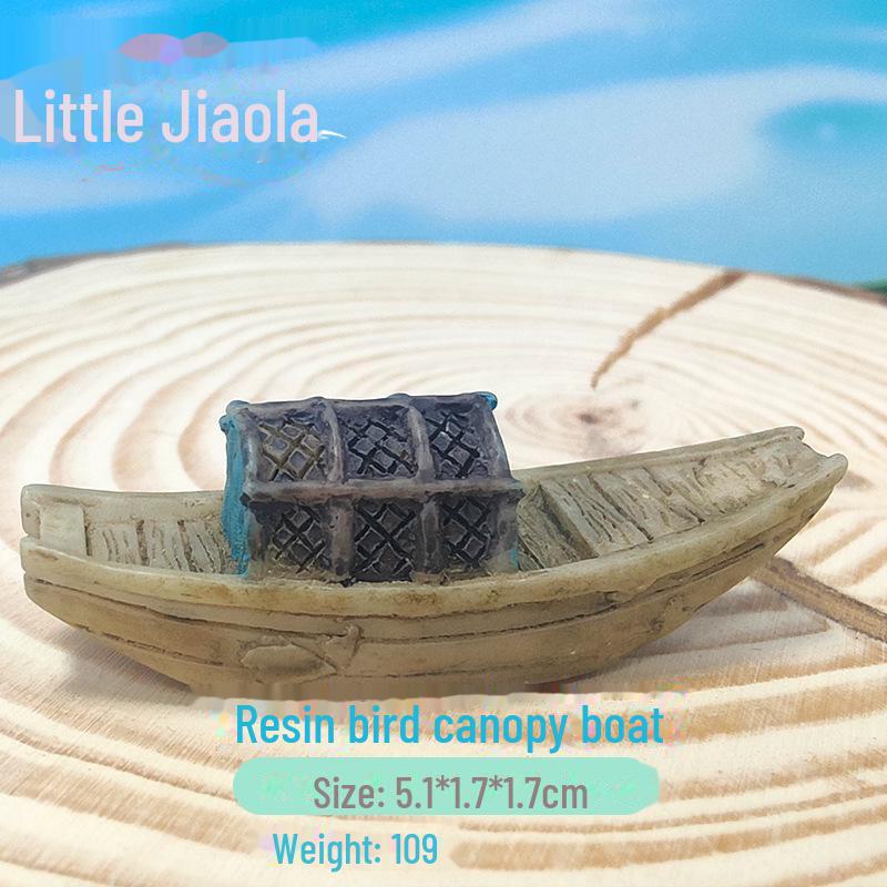 Micro Landscape DIY Miniature Wupeng Fishing Boat Ornament