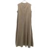 CLANE No Sleeve Flare Long Dress 2 Beige Women Used