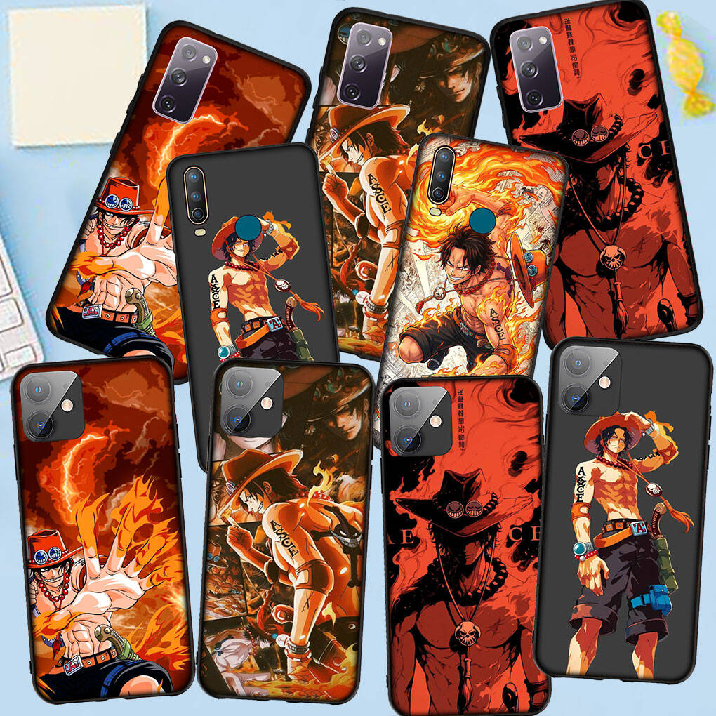 Phone Case for iPhone 17 15 16 Plus Redmi Note 14 12 11 13 Pro Max Huawei P30 P20 Lite OPPO A60 A40 A80 A38 A54 A17 Portgas D Ace One Pieces Cover