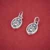 S999 Sterling Silver 'Fa' Cat Paw Pendant for DIY Beading, Bracelet, and Necklace Accessories.