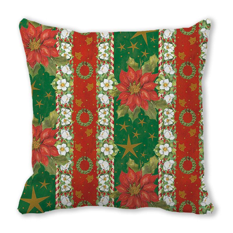Green plants and flowers pattern series Digital printing short plush pillow covers for car sofa office cushion cover home goods