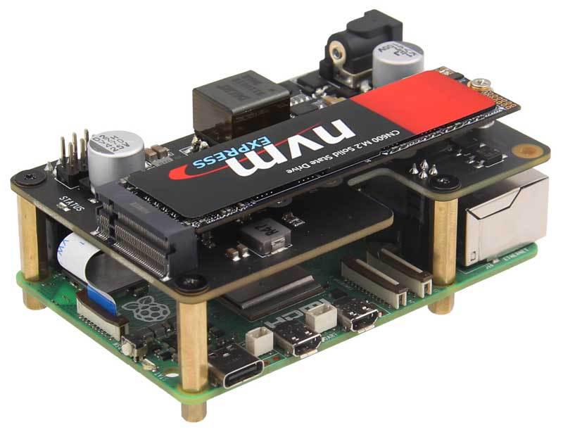 X1012 POE Ethernet Power Supply PCIe To M.2 NVMe SSD Expansion Board for Raspberry Pi 5