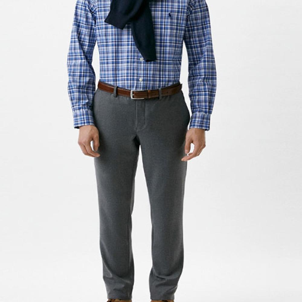 Polo Ralph Lauren Ss22 Color Block Plaid Single Breasted Long Sleeve Shirt Men Shirts Blue 710866083-001