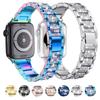 Luxury Bling Diamond Strap for Apple Watch Band 40mm 45mm 44mm 41mm 42mm 38mm Metal Belt for Iwatch Series 7 SE 6 5 4 Women Bracelet