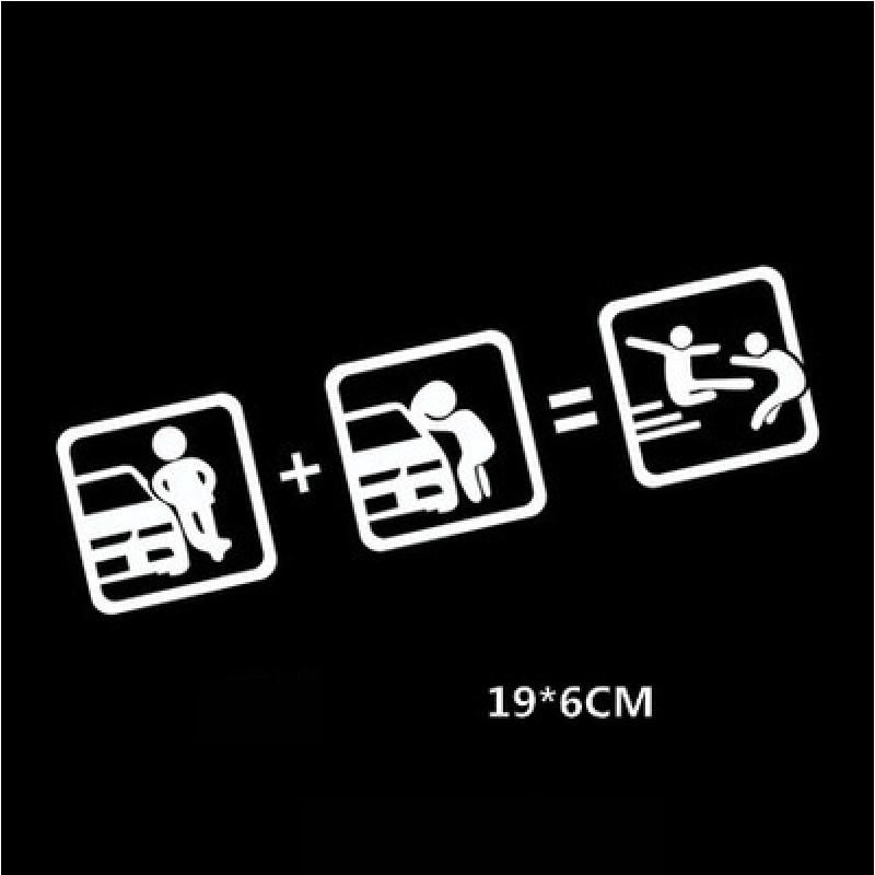 Funny Car Sticker Pull Fuel Tank Pointer To Go All Out  Reflective Vinyl Car Sticker Decal DIY Adhesive Car Styling Accessories