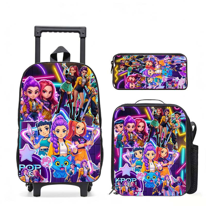 Kpop Witch Hunters Casual Backpack Digital Printing Men'S And Women'S Commuter Backpack Rod Backpack Student Bag