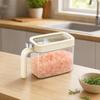 Spice Jars for Kitchen, Clear Seasoning Containers with Flip Lid And Spoon, Airtight Salt Sugar Storage Bottle, Multipurpose Condiment Organizer