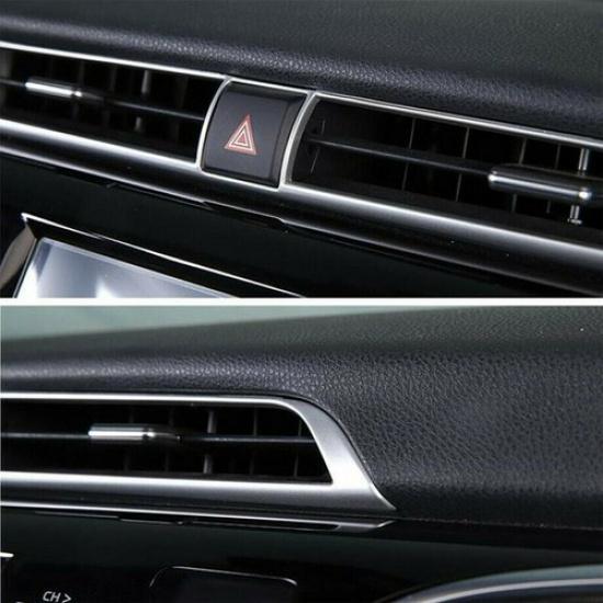 Matte Silver Center Air Vent Outlet Cover Trim For Toyota Camry 2018-2023