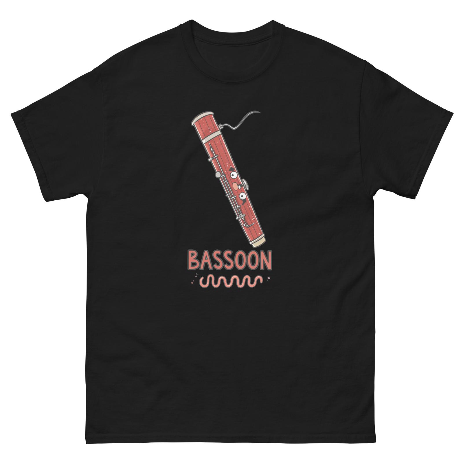 Bassoon Musical Instrument Illustration T-Shirt XXXXL