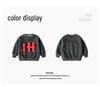 Fairy Tale Memory 2025 Spring/Autumn Kids' Grey Sweatshirt with 3D Letter Applique