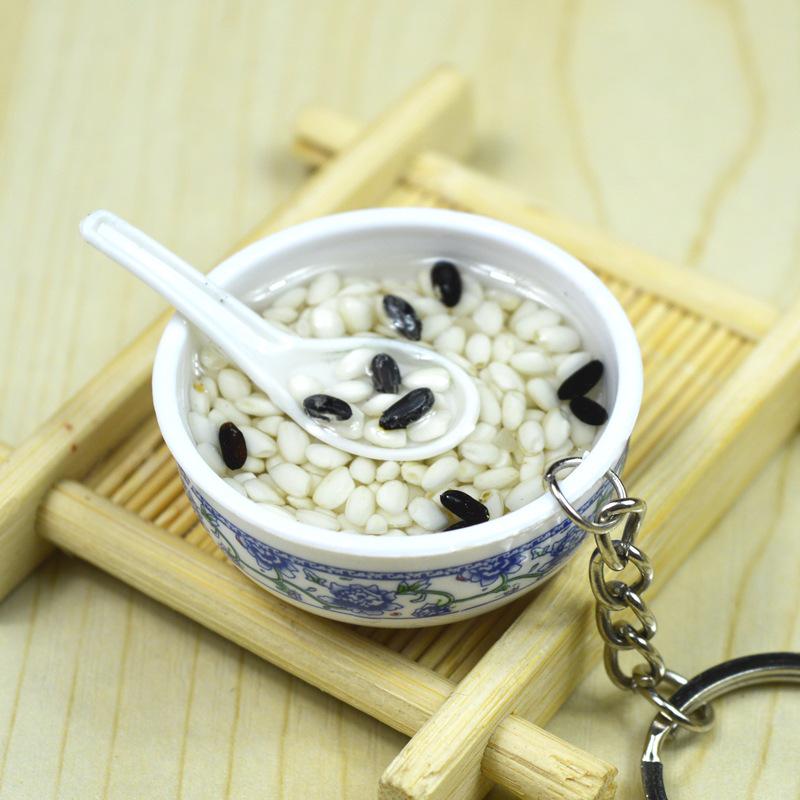Kids' Mini Kitchenware: Noodle Bowl Keychain Fun Toy & Student Souvenir