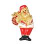 Personality Pretty Santa Claus Crystal Brooches 3D Gold Silver Colors Father Christmas Lapel Pins Xmas Gift