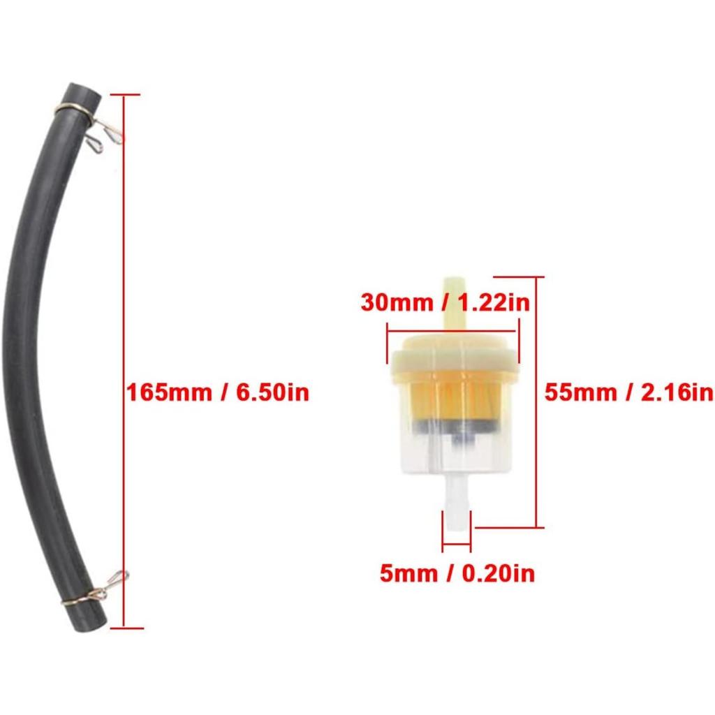 Neuer Vergaser für Honda G150 G200 Motor, Ersetzt 16100-883-095 16100-883-105 FSC30-0020, mit Kraftstofffilter Dichtungen für Kraftstoffleitung