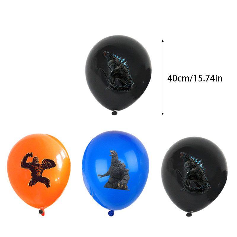 1 sada Monster Theme Kid Birthday Party Dekorace Godzilla Latex Balon Banner Set Potřeby pro miminka Dětské hračky