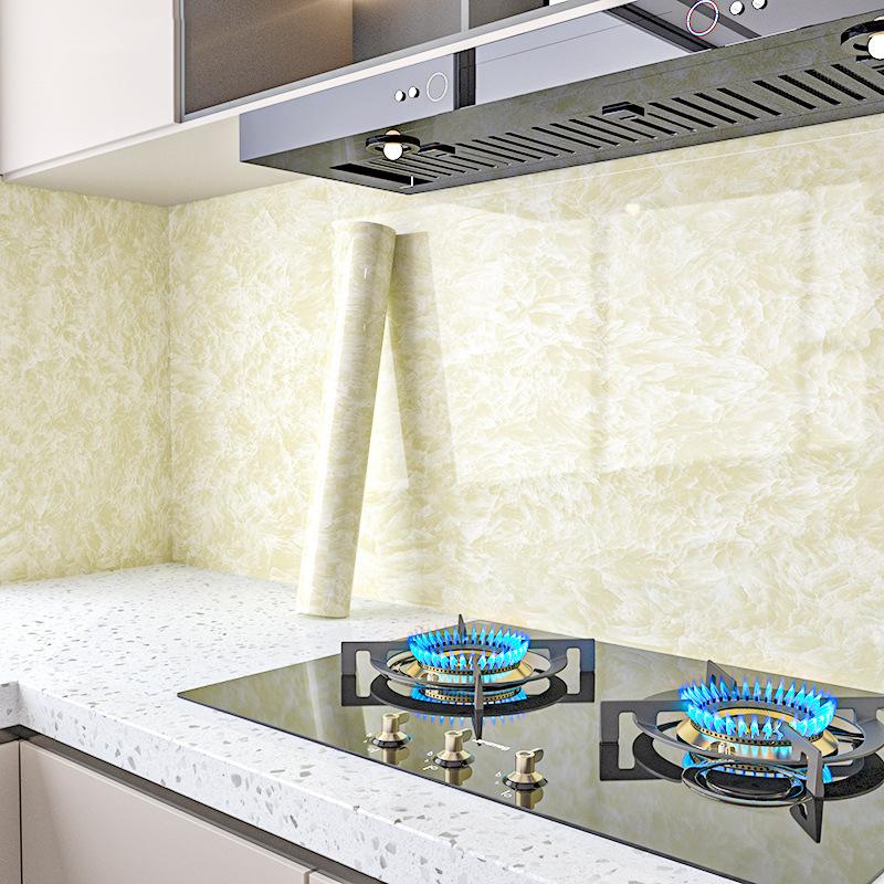 Marmor Selbstklebende Tapete Aluminiumfolie Wandaufkleber Wasserdichte Kontaktpapier Für Küche Dekorfolie Heimdeko