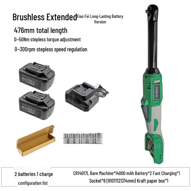 

SHEYUE 1/4 Inch 12V Cordless Electric Ratchet Wrench CN plug (adapter included)