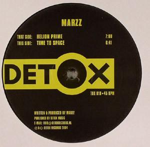 

12inch Record MARZZ Helion Prime Time To Space TOX010 Detox Records 2004 Netherland Dance Electronica Used