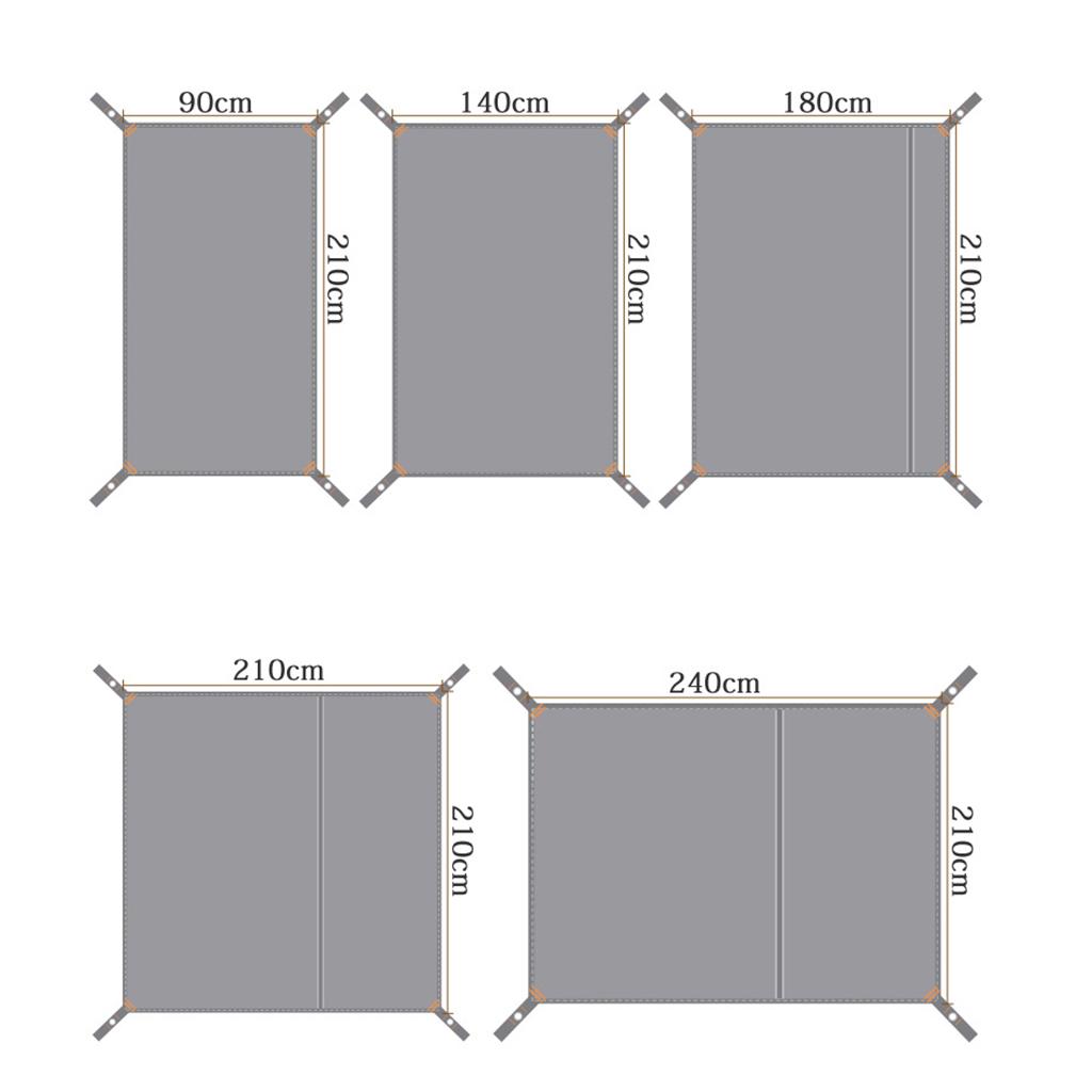 Outdoor Tent Mat Wear Resistant and Tie Resistant Floor Cloth Used As for Sun Canopy by Fixing the Mat Through Grommet