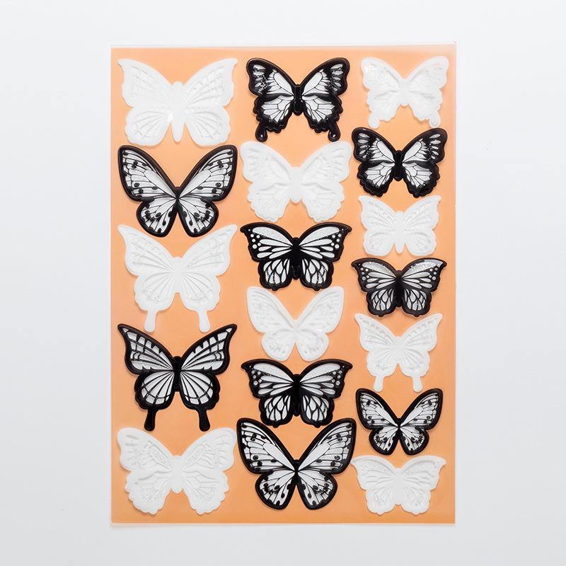 3D Realistic Double-Layer Butterfly Wall Stickers for Home Décor
