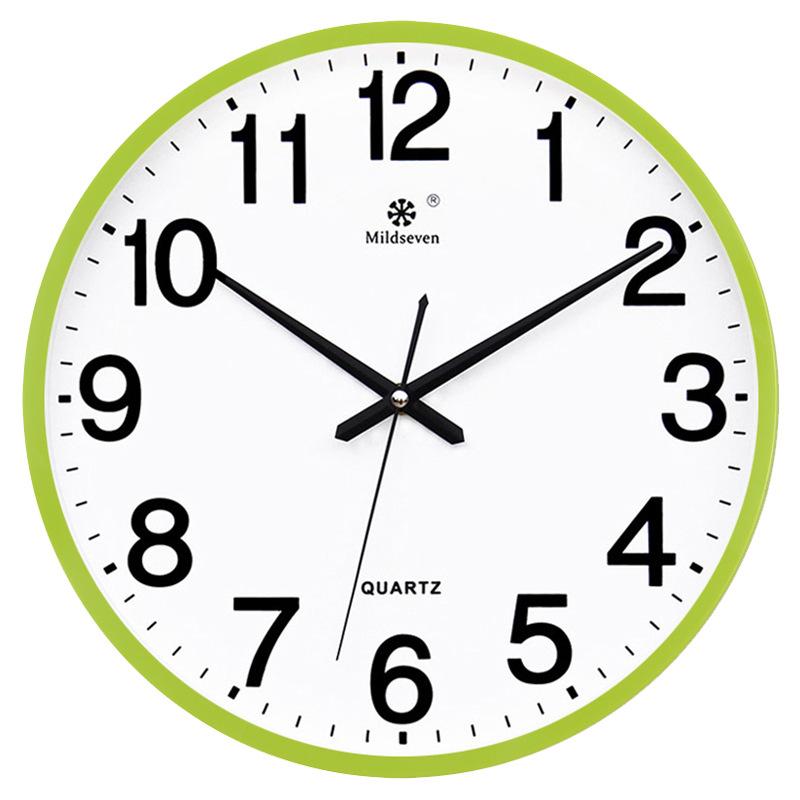 Clock Wall Clock Living Room Circular Creative Clock Wall Watch Simple Home Wall Hanging Silent Electronic Quartz Clock