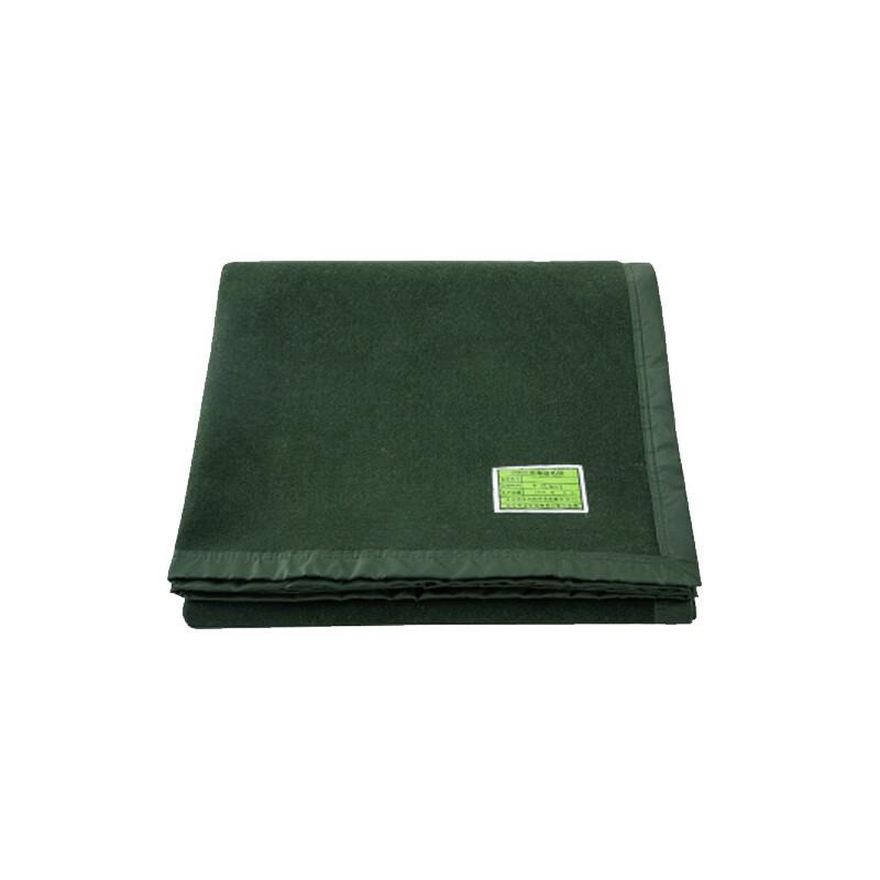 Thick Dark Green Portable Cotton Blanket