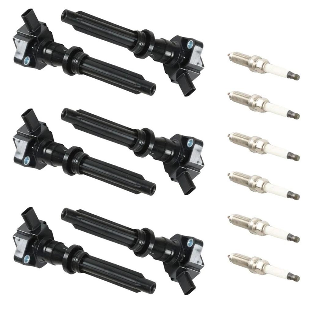6 Ignition Coils Spark Plugs UF730 For Land Rover Discovery 2017-2020