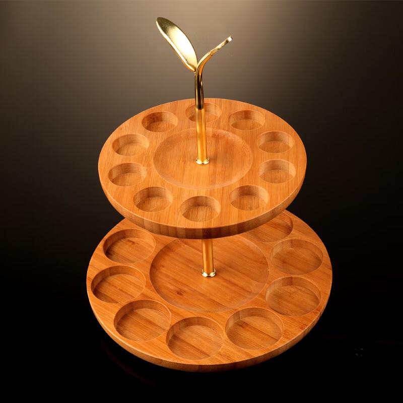 Baijiu Shot Glass Set with Bamboo Holder and Pot (6 Glasses)