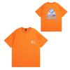 Camiseta de Algodón Streetwear para Hombre y Mujer Corte Holgado Manga Corta Camiseta Gráfica Casual Unisex Cuello Redondo