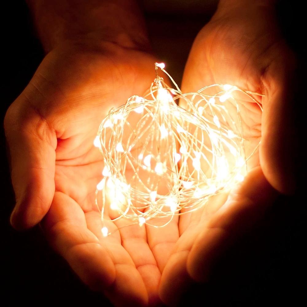 20/50/100 LED USB Fairy String Lights LED USB Copper Wire Garland Holiday Lighting USB Powered Wall Decor Lamp Christmas Decor Halloween Decorations