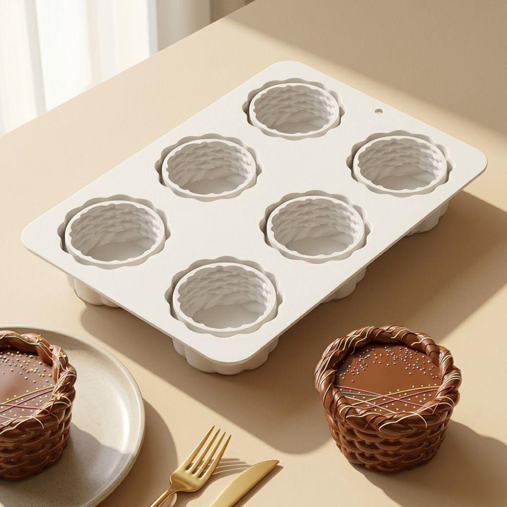 6-Cavity Chocolate Dessert Mold Creative DIY Baking Cake Molds Pastry Making