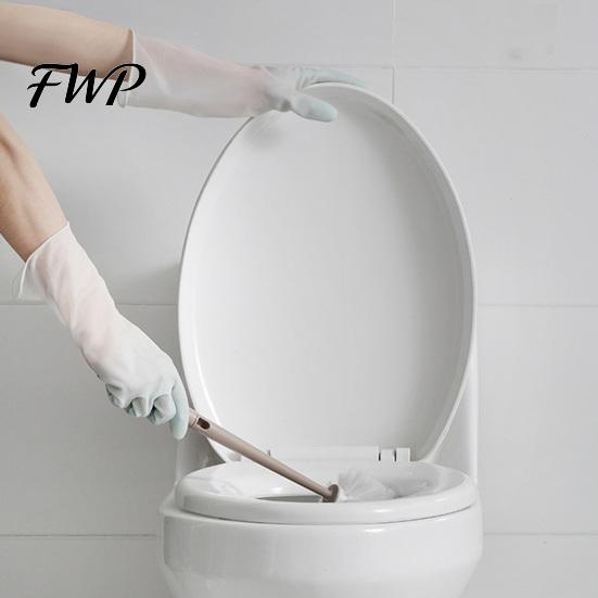 Durable Cleaning Gloves 1 Pair Household Waterproof Anti-Slip Protective Forearm Protection with Extended Cuffs Dishes Kitchen