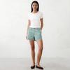 Women’s Casual Shorts with Cuffed Hem Mid Rise Relaxed Fit Cotton Fabric for Everyday Wear