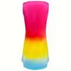 Women Bohemian Summer V Neck Sleeveless Gradient Color Holiday One Piece Dress