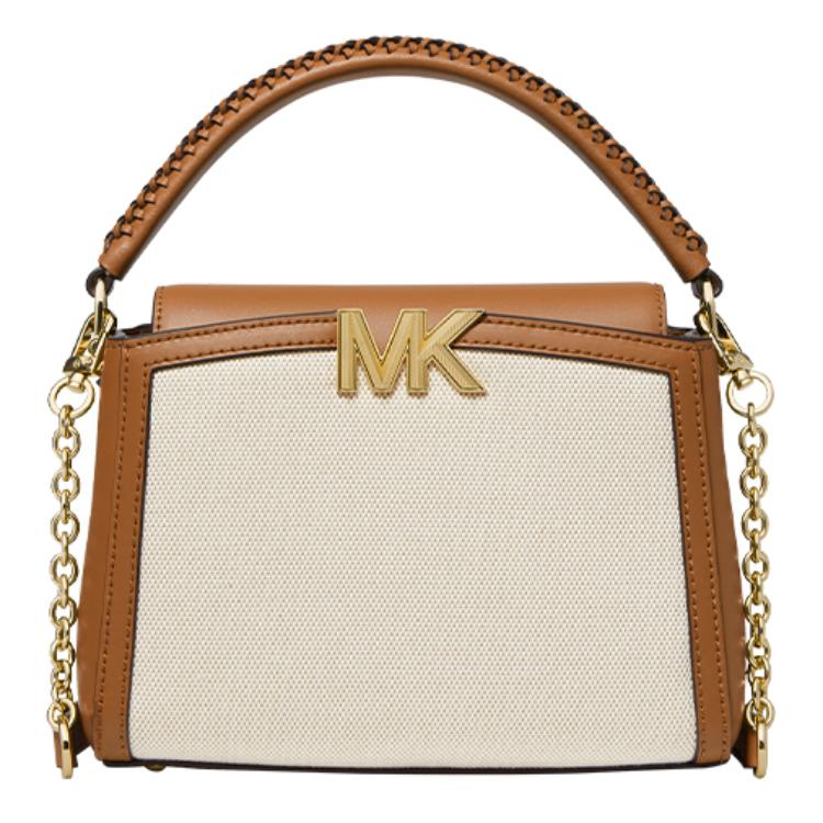 

Michael Kors Karlie Classic Chain Color Block Commuter Fashion Design Fabric Tote Shoulder Crossbody Handbag Small Women Handbags 32S2GCDC5O-270 Basic Set (Bag+Dust Bag)