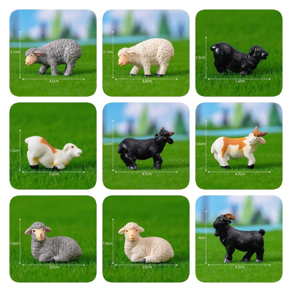 Realistic Resin Sheep Figurine Ideal For Fairy Garden Or Farm Scene Decoration