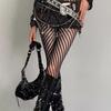Retro-Style Openwork Floral Mesh Stockings Irregular Jacquard Lace Fishnet Pantyhose